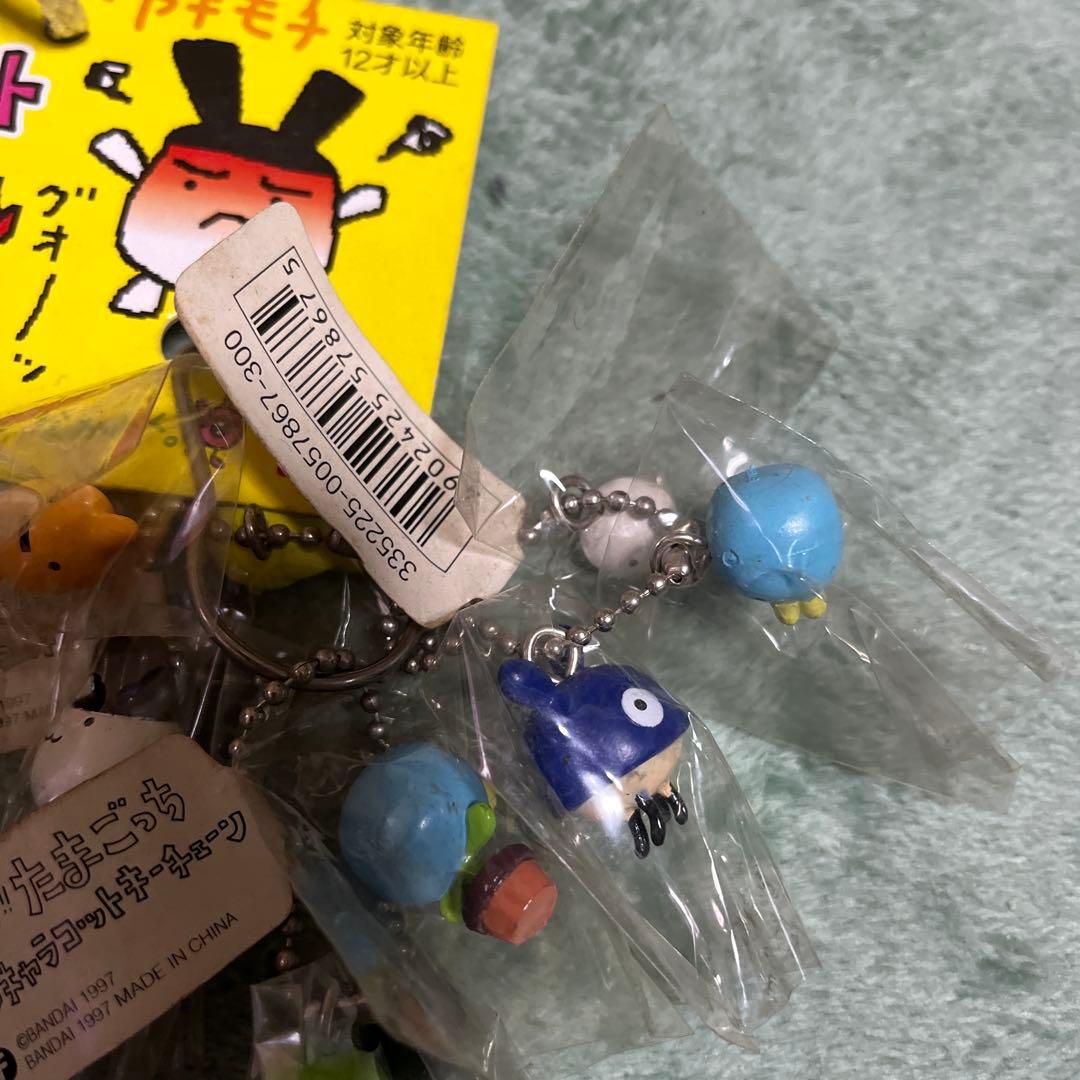 たまごっちバンダイ トリプルキャラコットキーチェーン 1997年製ヴィンテージ品