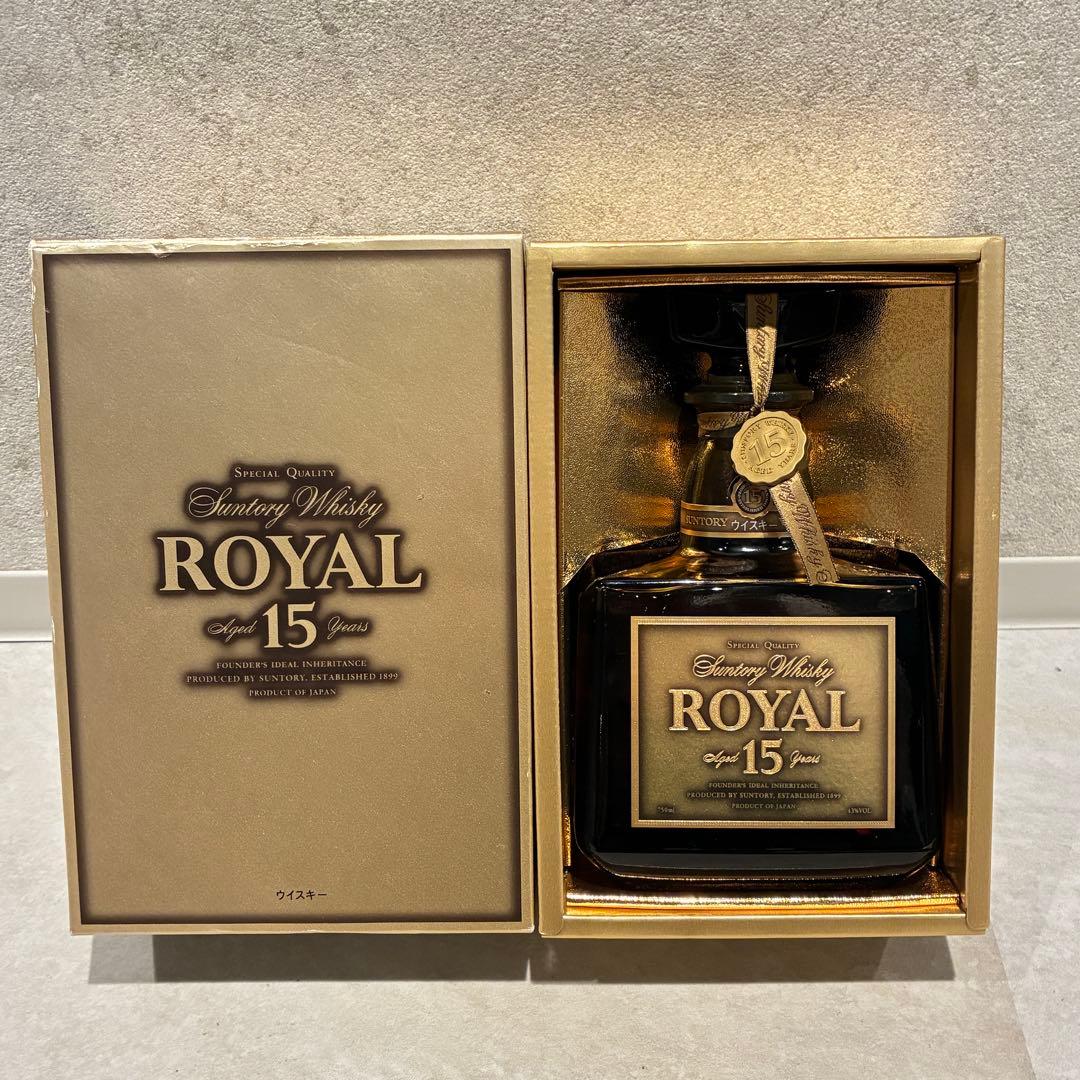 サントリー ウイスキー ローヤル15年 ゴールドラベル 750ml 箱付