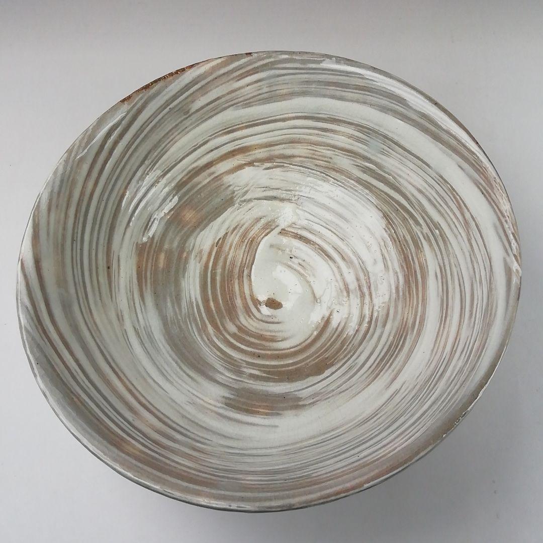 Ｔ３９０　茶碗　『刷毛目　平茶碗』『寿平 造』　共箱　抹茶碗　茶道具