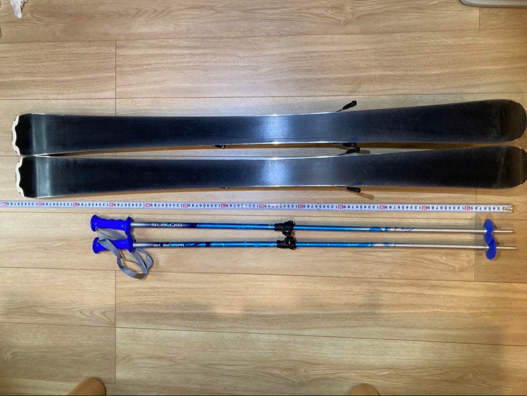 ジュニアスキーセット 板/ブーツ/ストック/ブーツカバー HEAD 127cm