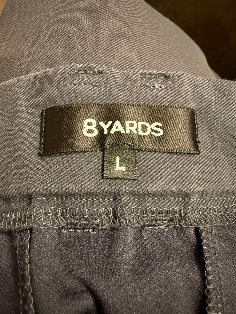 ハチヤーズ 8YARDS プリーツスカート ネイビー