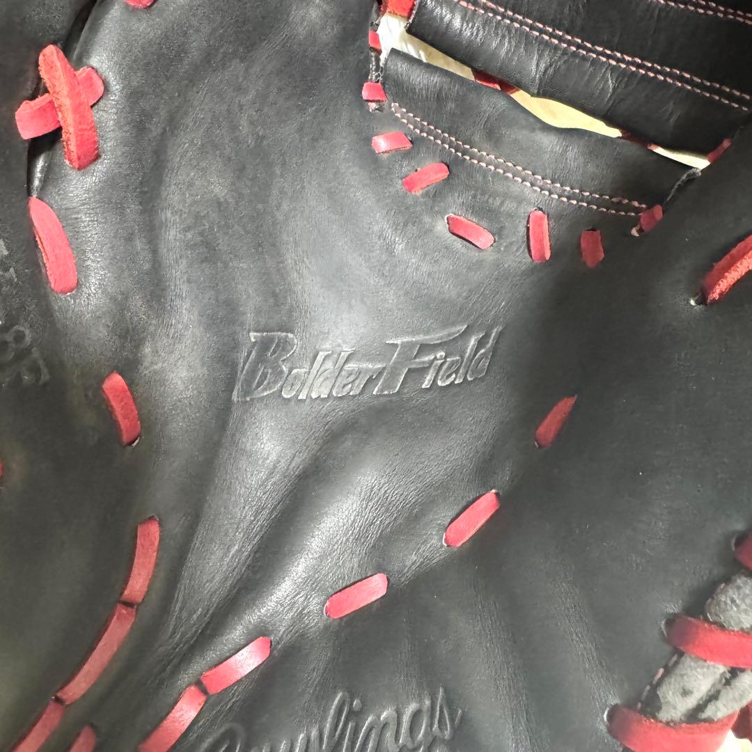 Rawlings 軟式用　ファーストミット　左投げ用　ブラック