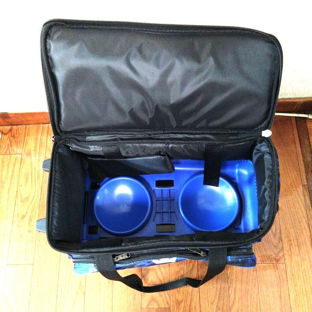 Brunswick ゾーンダブルローラーバッグ ブルーカオス 2個用