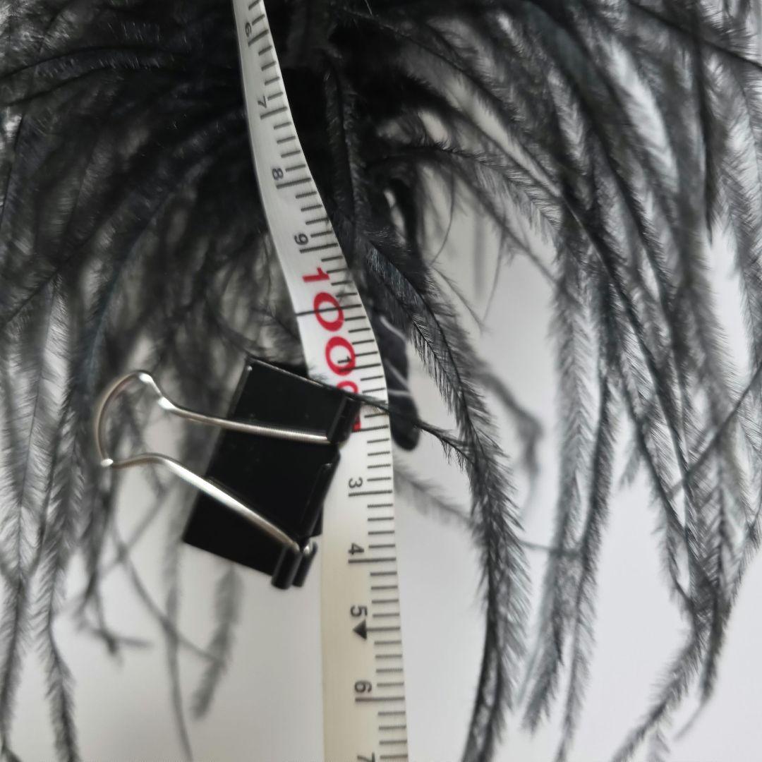 T*.様 フロート用など　オーストリッチ　黒　約1m×1本