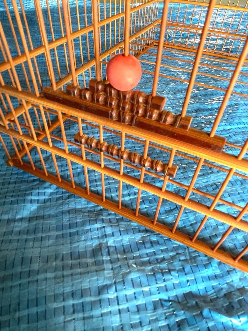 #4 鳥かご　寝箱　手作り　昭和　レトロ　セット　未使用