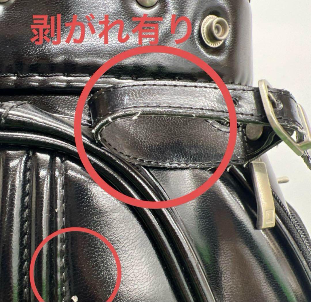 ONOFF キャディバッグ　エナメル　ブラック9インチ