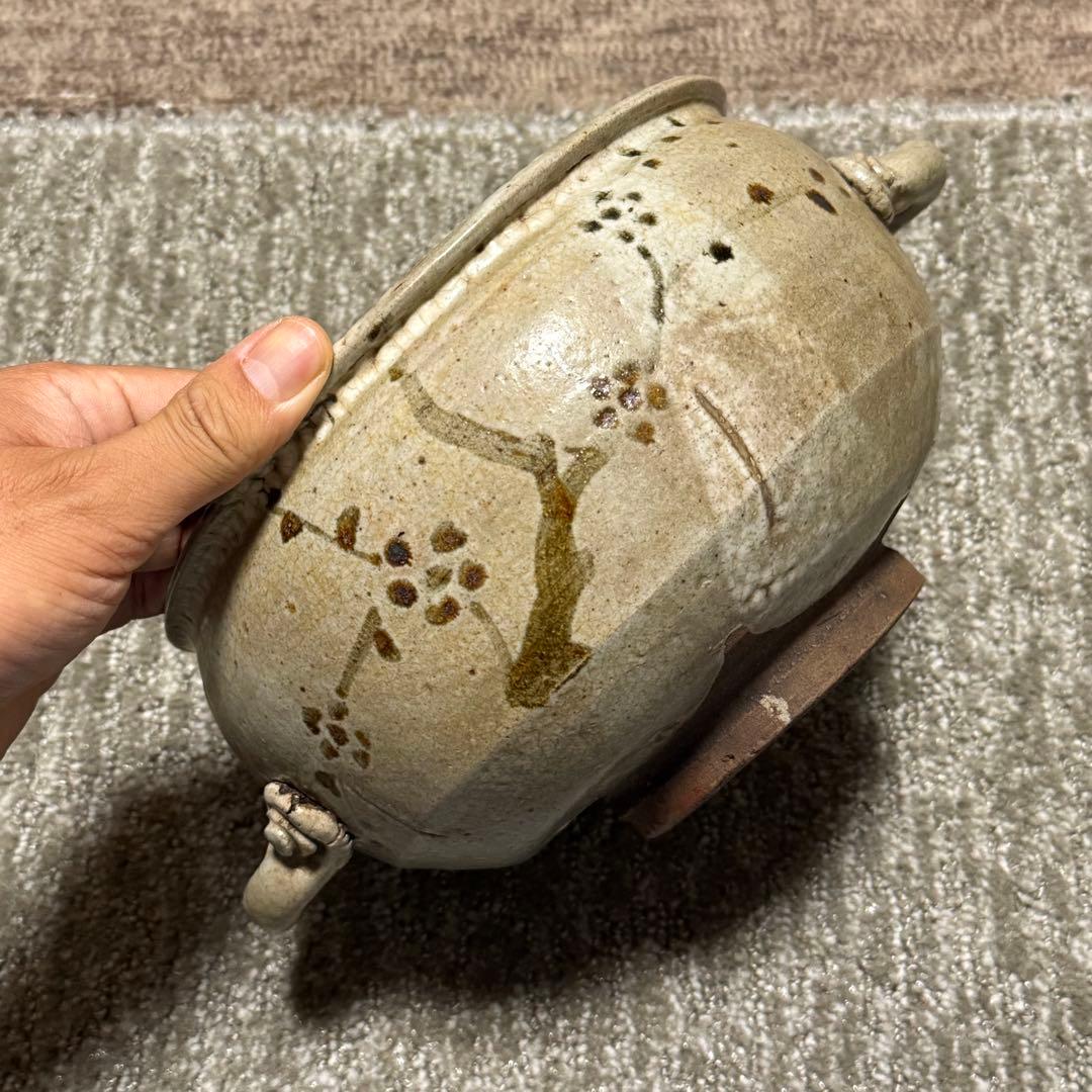 茶道具　唐津焼　古唐津　絵唐津　鉢　時代箱