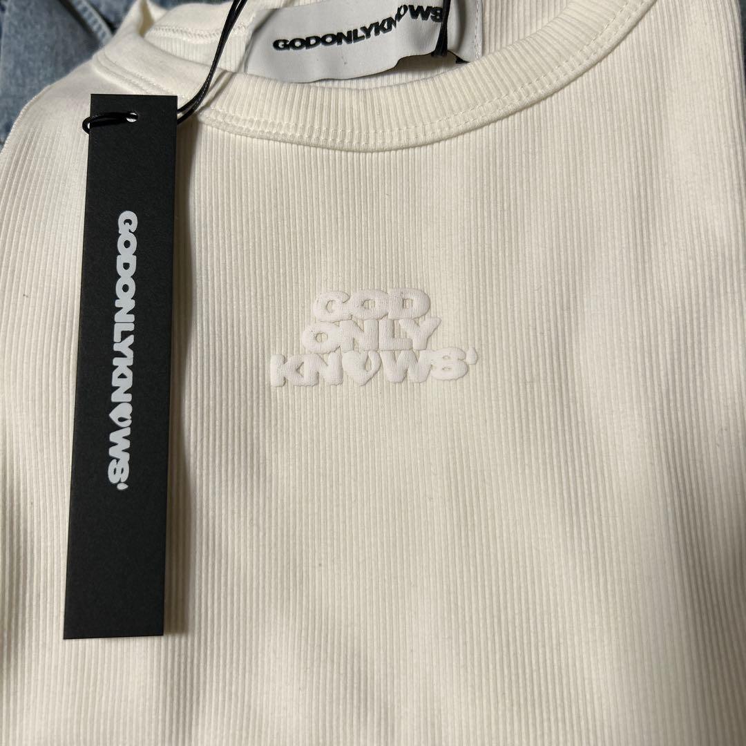 岩田剛典　GOD ONLY KNOWS レディース　タンクトップ　ホワイト