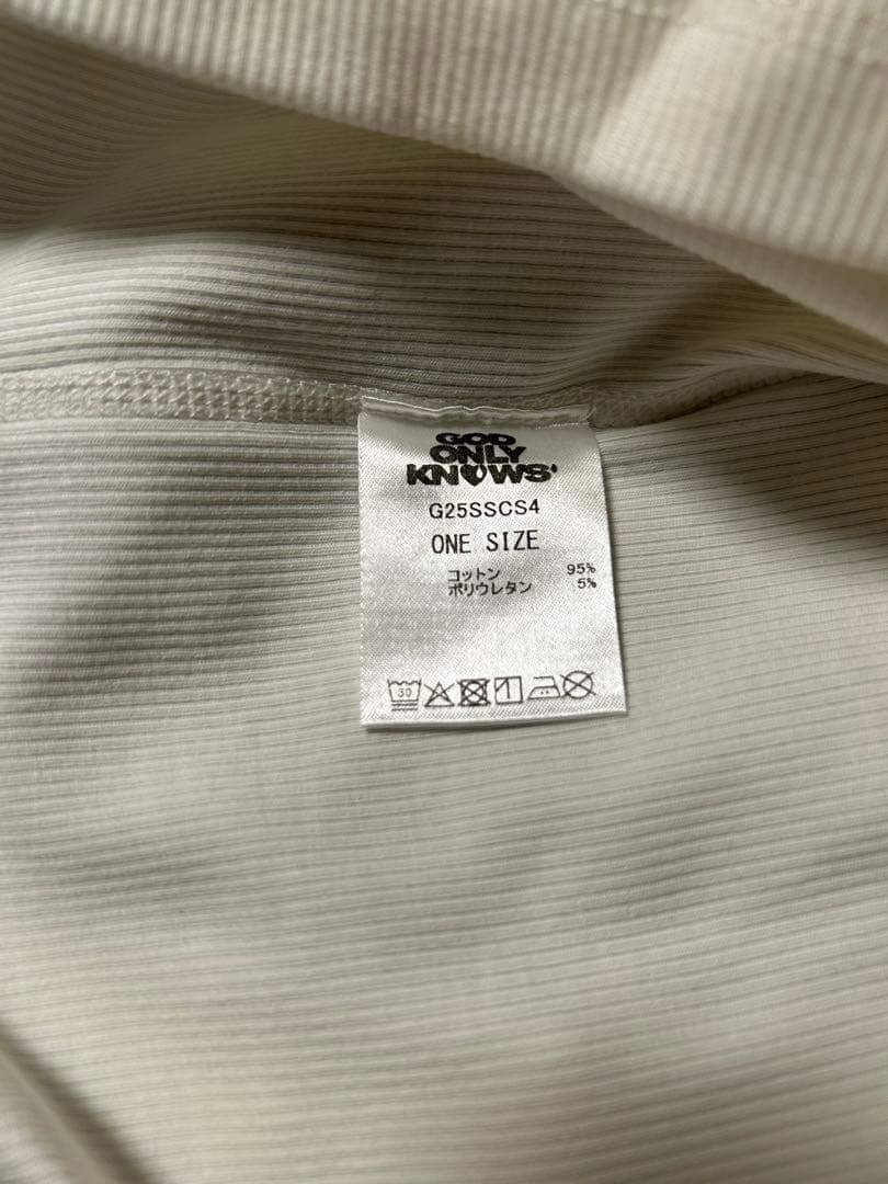 岩田剛典　GOD ONLY KNOWS レディース　タンクトップ　ホワイト