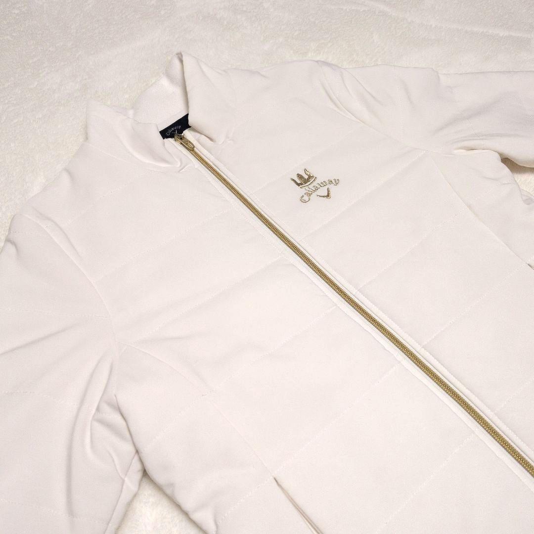美品♡キャロウェイ 中綿ジャケット 裾フリル付き L 防寒 河本結プロ♡