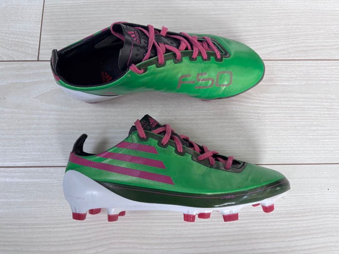 ま*ー様 adidas F50 サッカーシューズ グリーン/パープル
