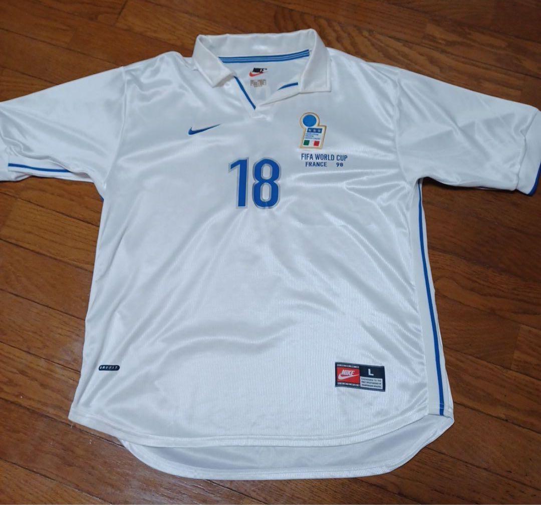 レア！当時モノ！98年　イタリア代表　バッジョ　バッジオ　アウェイ　ユニフォーム