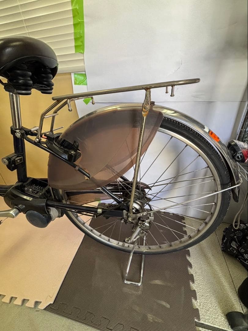 ◆【送料無料】Panasonic電動アシスト自転車 ネイビー 前カゴ付き