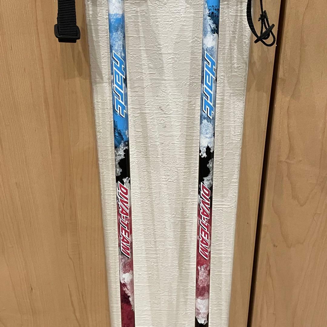 Hart ハート キッズ スキー板 ストック ジュニア 117cm