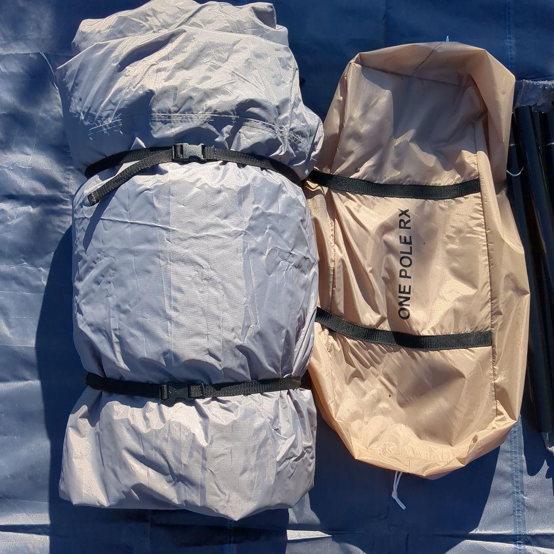 【美品・セット】ワンポールテントRX（L）、専用グランドシート、トンガリハット