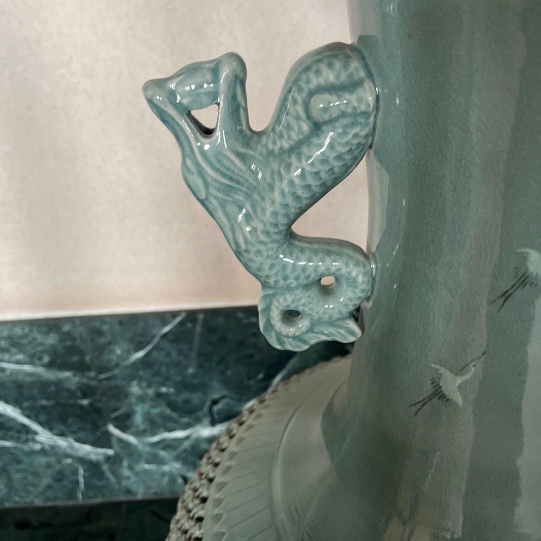 特大壺　青磁　床の間　美品