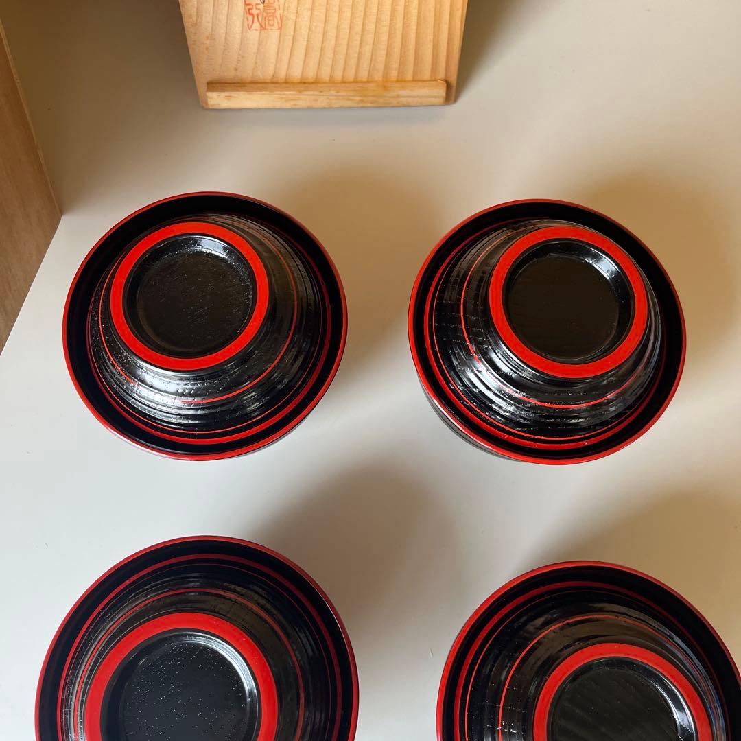 山中塗 喜八工房 喜八作 背高 吸椀　木製　本漆 未使用　共箱