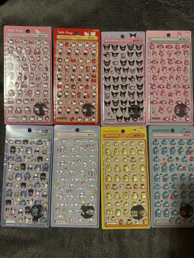 【確実正規品！！】サンリオボンボンドロップシールmini 8セット