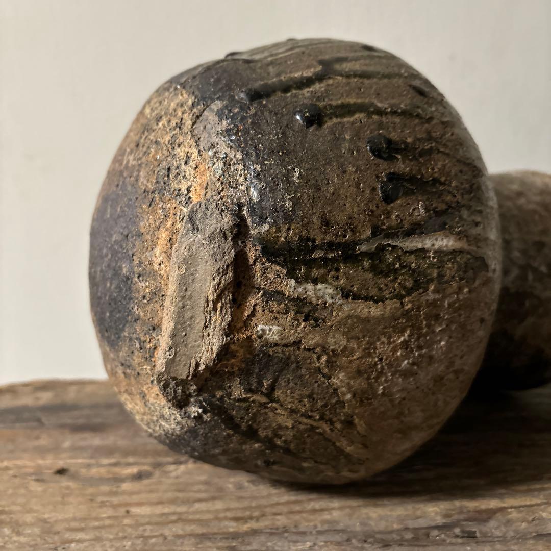 景色の良い　新羅〜高麗　壷　花生 花入れ アンティーク　古道具　骨董品検:李朝