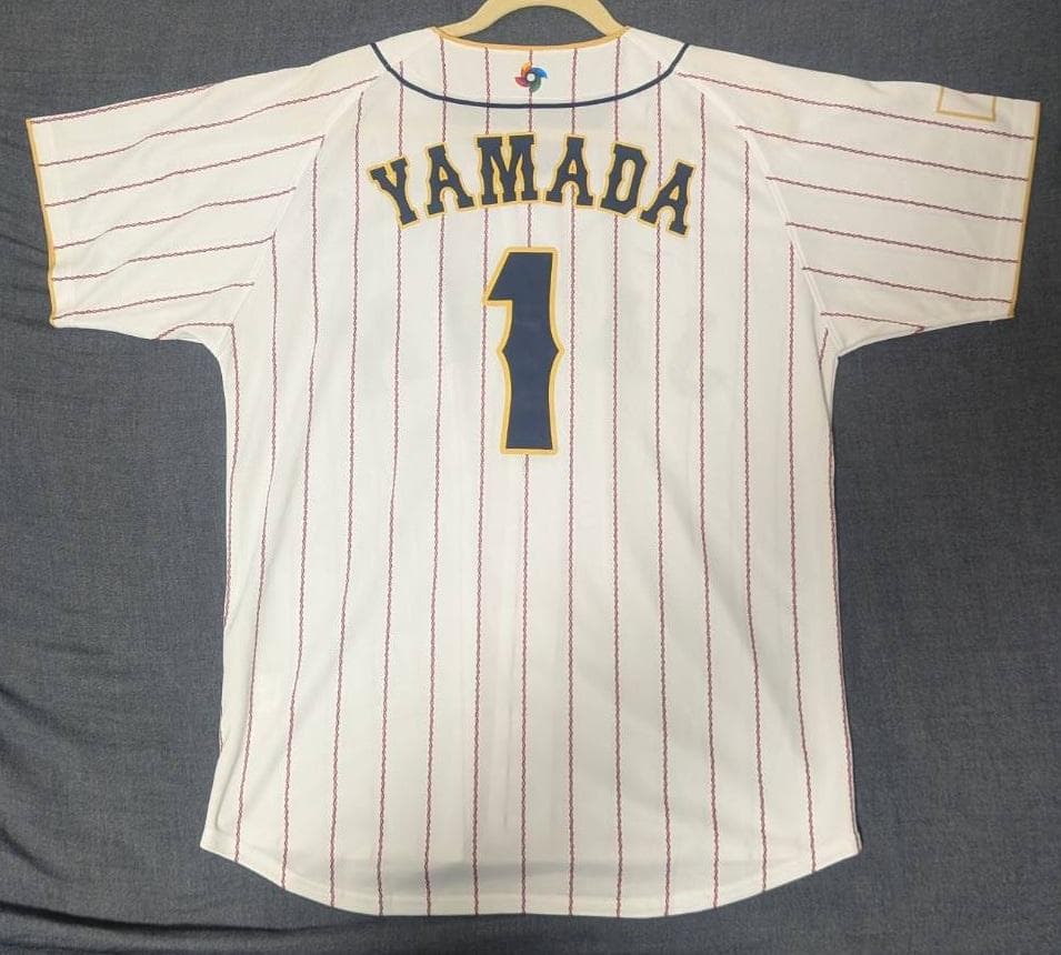 侍ジャパン　山田哲人　ユニフォーム　L-Oサイズ　日本代表　ヤクルト