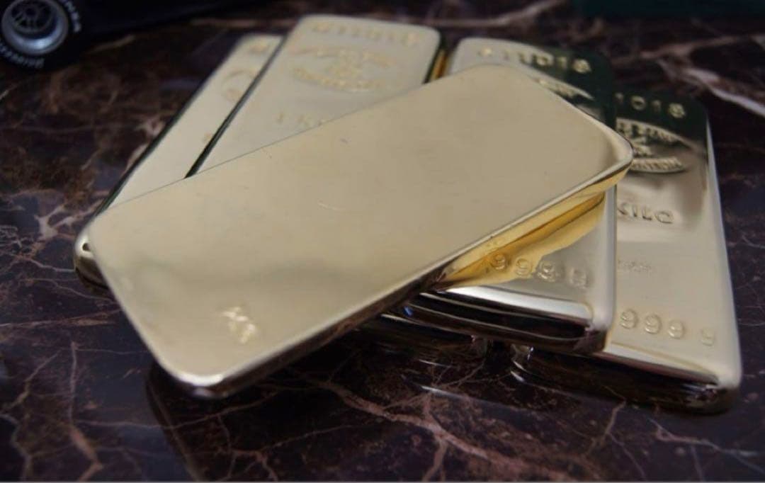 本物？貴金属店☆展示用☆レプリカ延べ板24Kの1kgタイプ/☆新品☆６個
