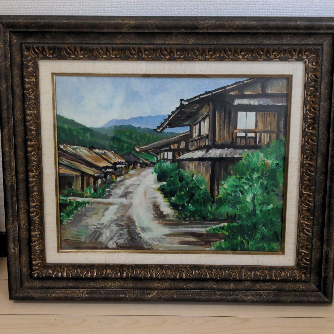 ピ*ロ様 風景画 油彩