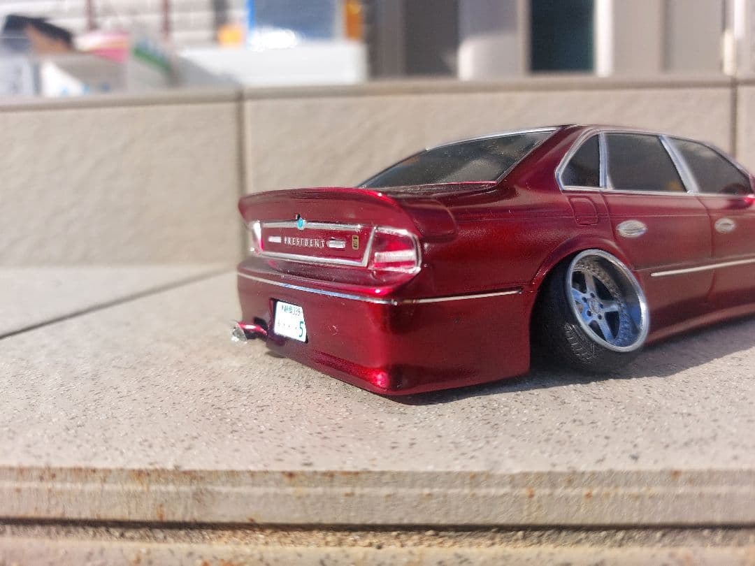 アオシマ　プラモ　ホイール　タイヤ　車　深リム