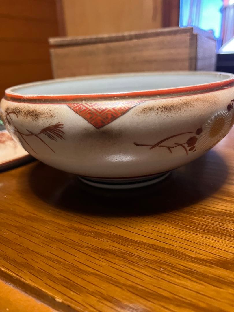 九谷焼 骨董 蓋付き椀