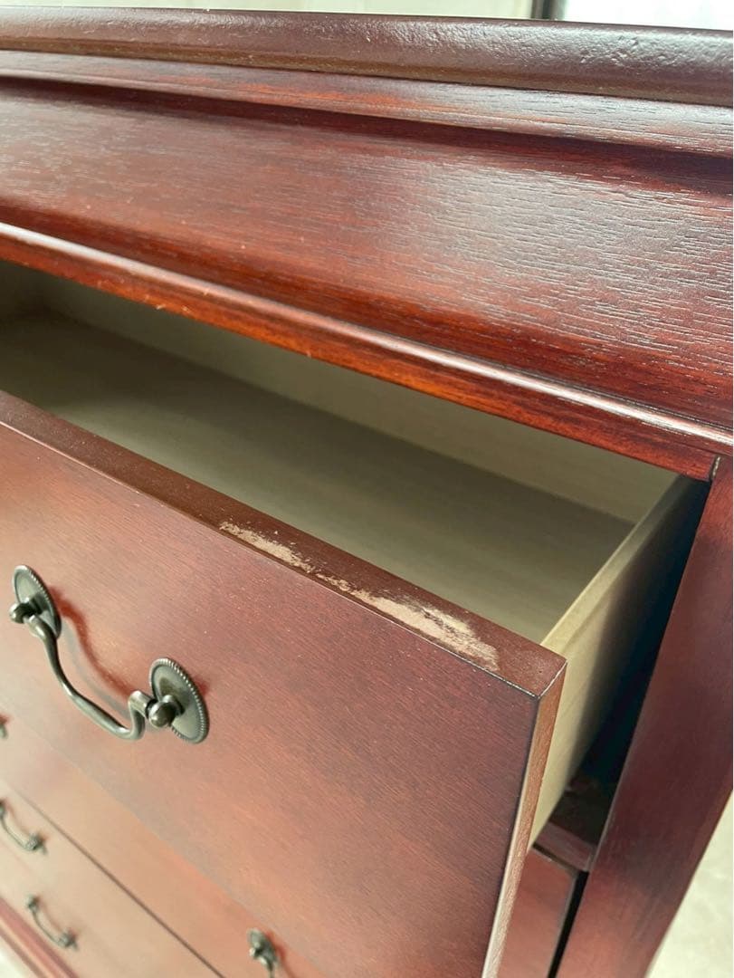 美品　英国アンティーク　輸入家具　ダークブラウン　チェスト