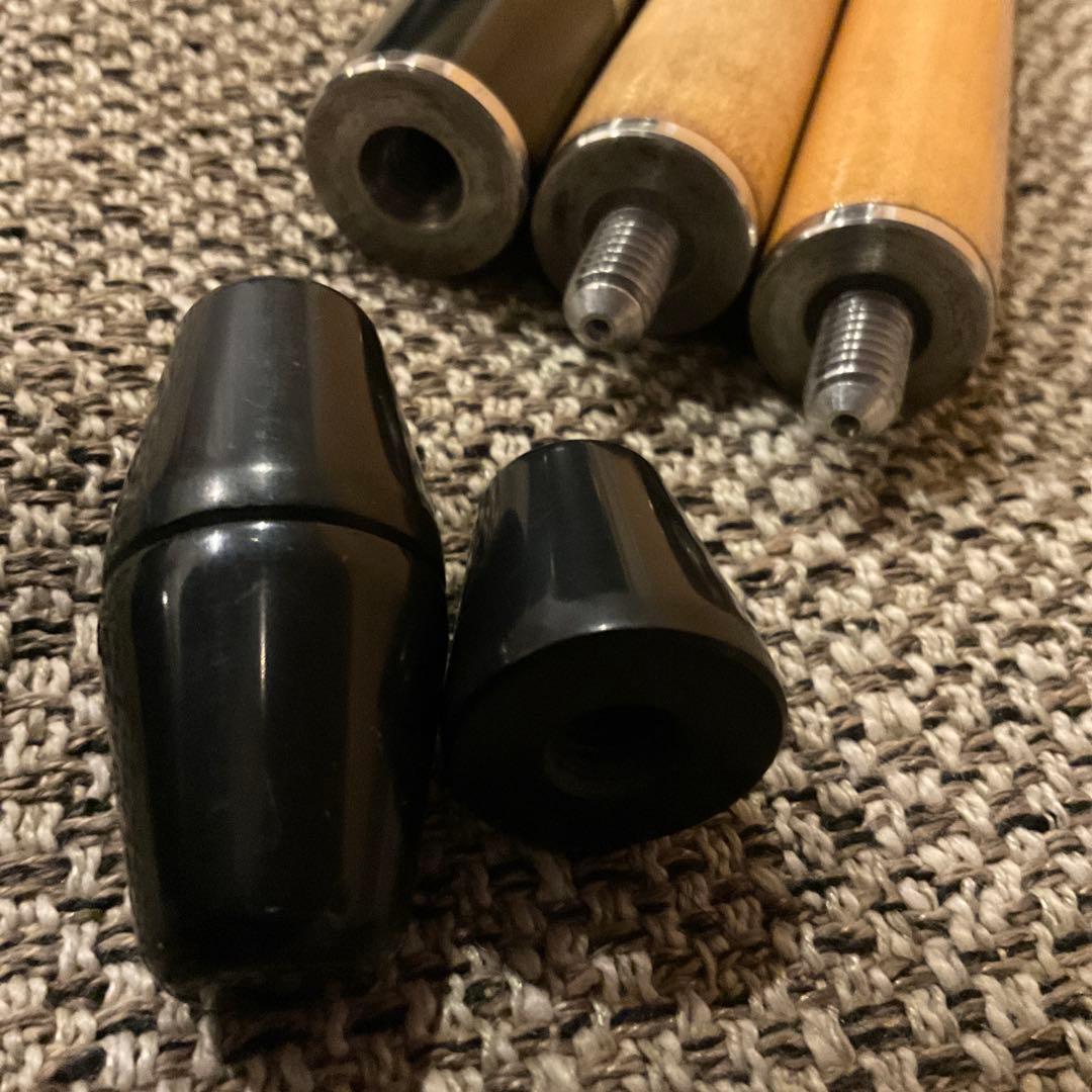 ロビンソン カスタム キュー　ココボロ×アイボリー 18山 逆ネジ　2シャフト