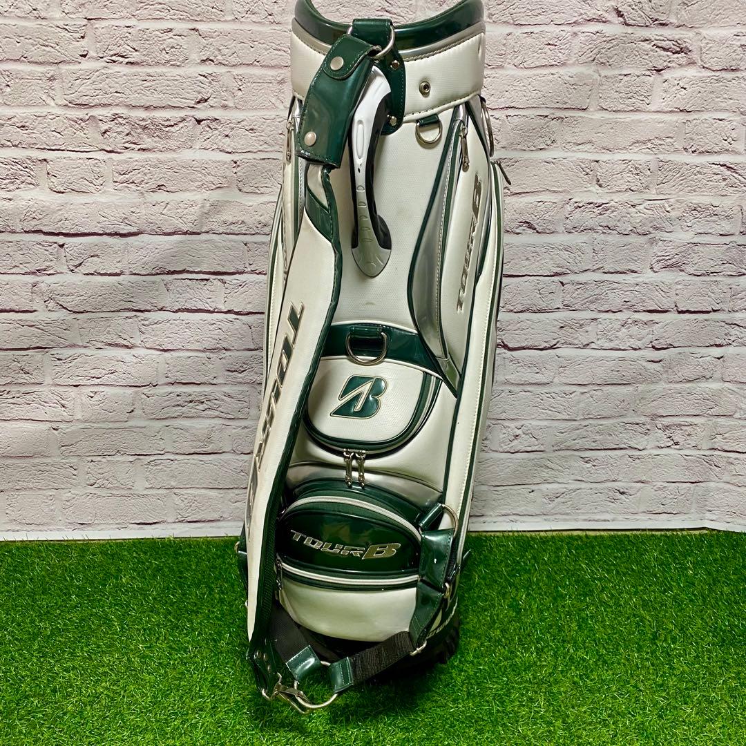 ブリヂストン TOUR B キャディバッグ ゴルフ 白 ホワイト グリーン