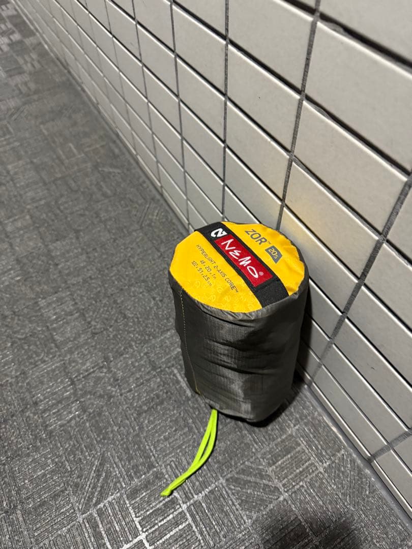 【1回使用】NEMO ZOR スリーピングマット イエロー