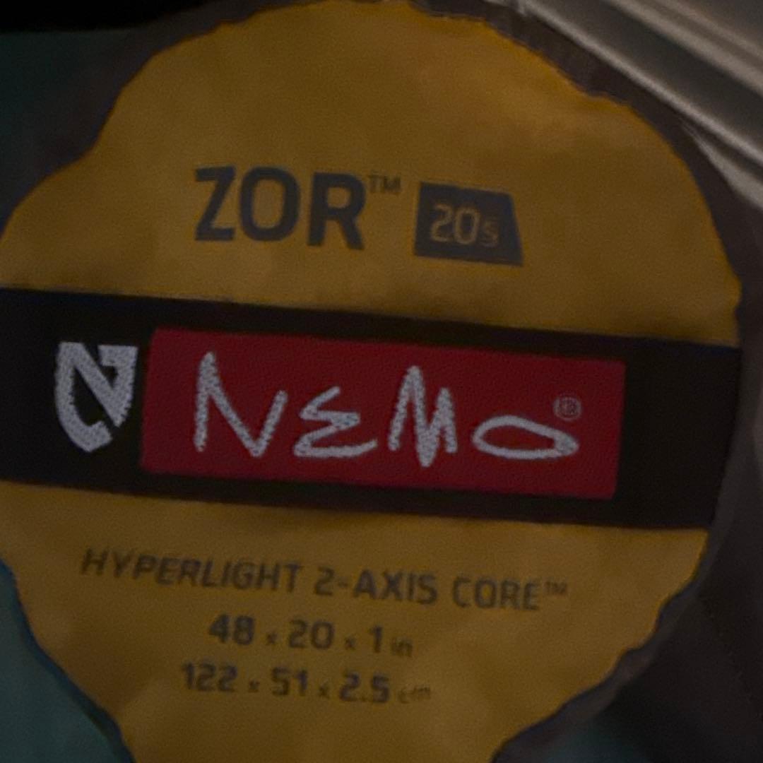 【1回使用】NEMO ZOR スリーピングマット イエロー
