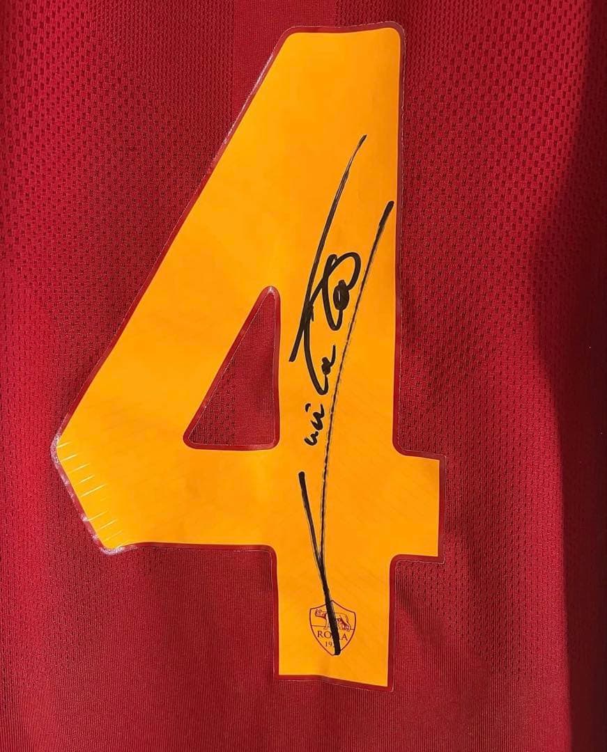 ASローマ クリスタンテ 実使用サインユニフォーム