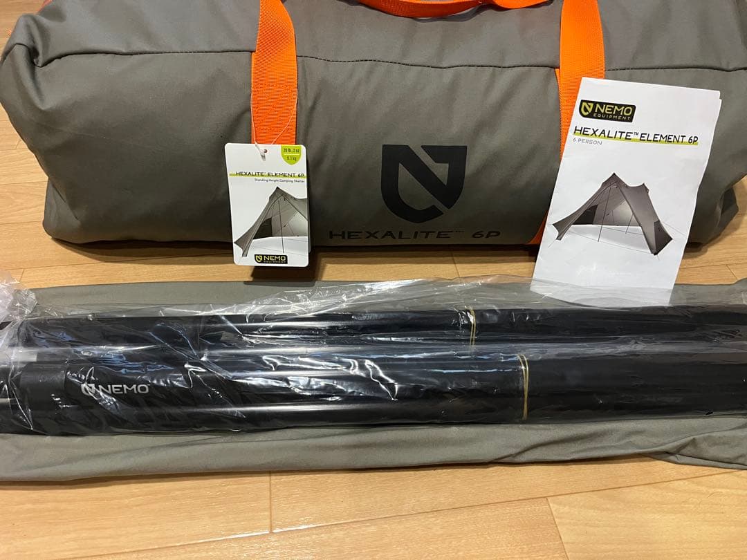 NEMO HEXALITE ELEMENTO 6P新品未使用　非売品　ペグ無し