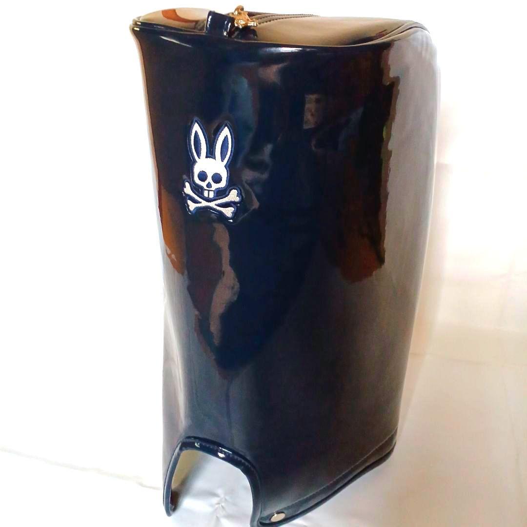 【極美品】★PSYCHO BUNNY★エナメル キャディバック ☆ サイコバニー