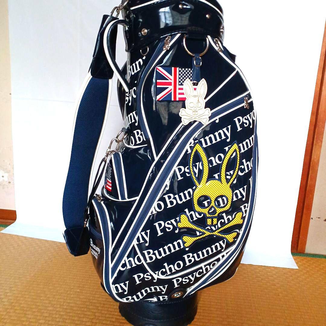 【極美品】★PSYCHO BUNNY★エナメル キャディバック ☆ サイコバニー
