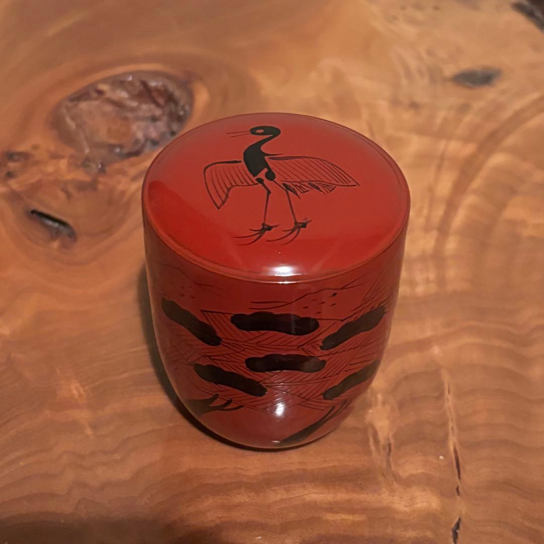 塗師 哲山造 曙棗 蒔絵 茶道具 共箱