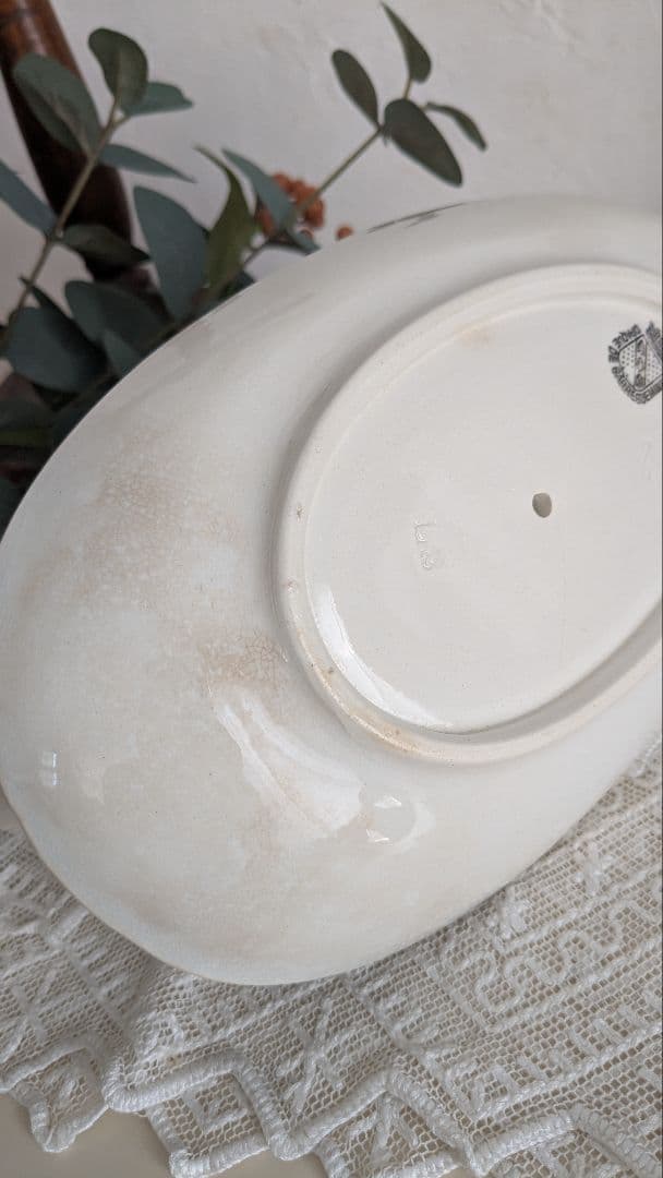 サルクミンヌ窯 白いソーシエール フランス アンティーク