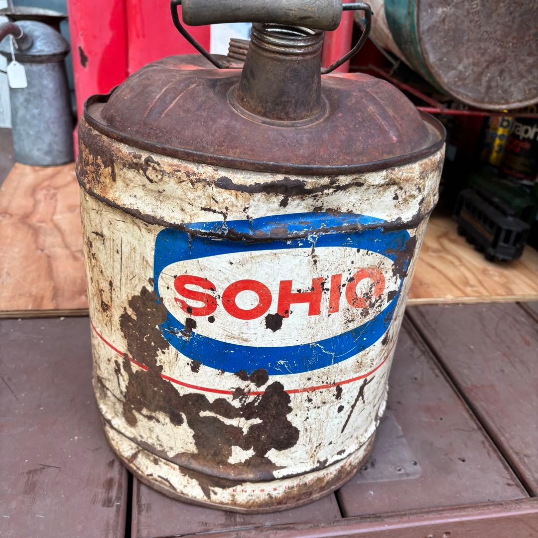 USA VINTAGE SOHIO 5ガロン缶 ジャンク！