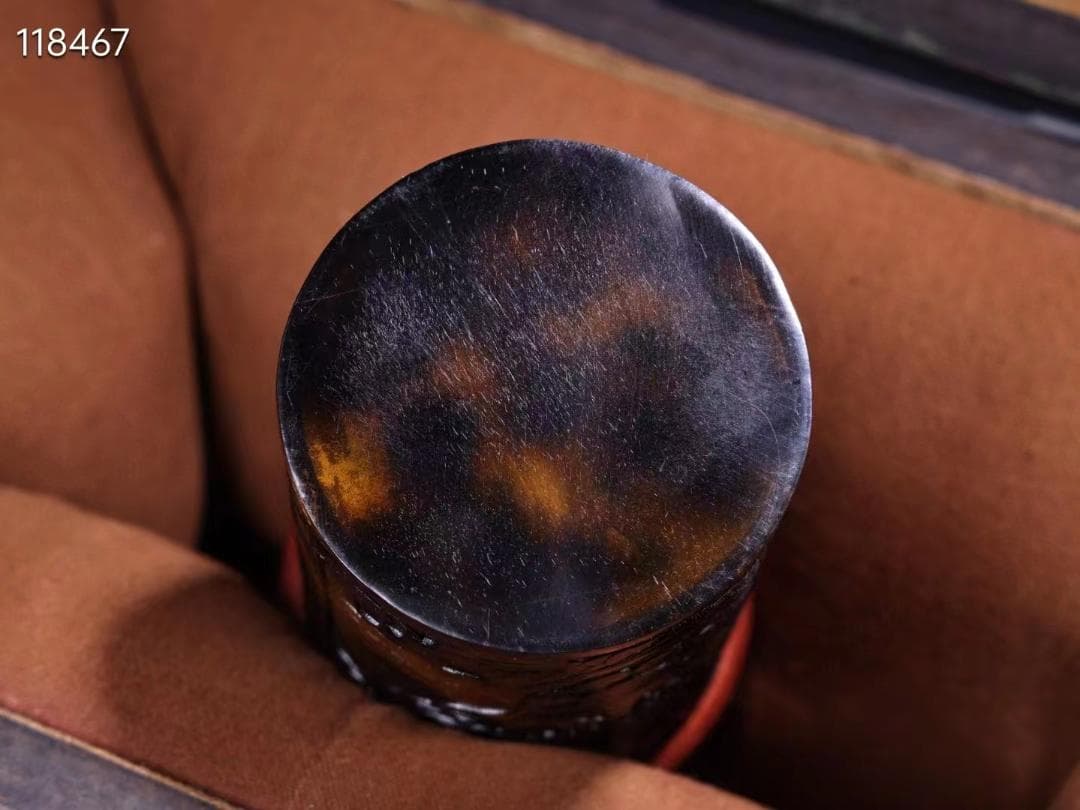 中国古美術・漆器箱付珍品古蔵珍しい高浮彫り龍・鼈甲コオロギ缶案頭・置物・文房具