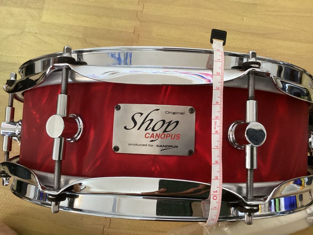 CANOPUS 木胴スネア 14×4インチ　ソフトケース付き
