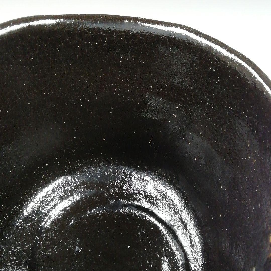 Ｗ１６２　茶碗　『黒楽　筒茶碗』『緑山 造』　共箱　抹茶碗　茶道具