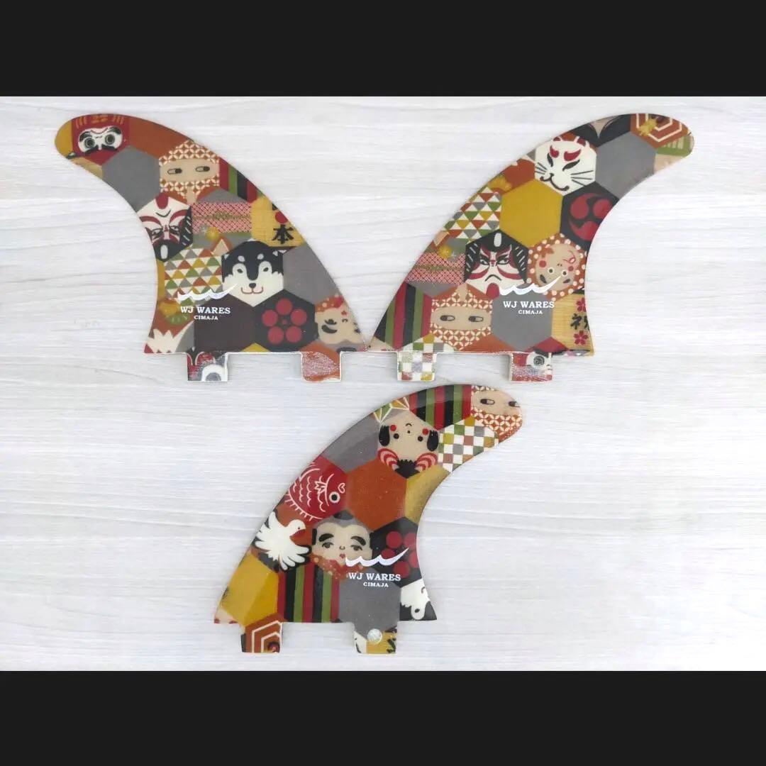 FCS トライフィン Mサイズ キモノフィン