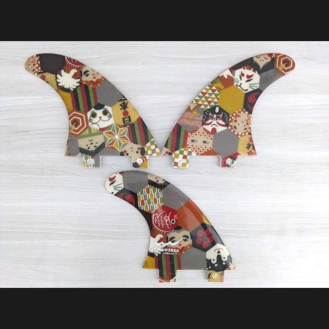 FCS トライフィン Mサイズ キモノフィン