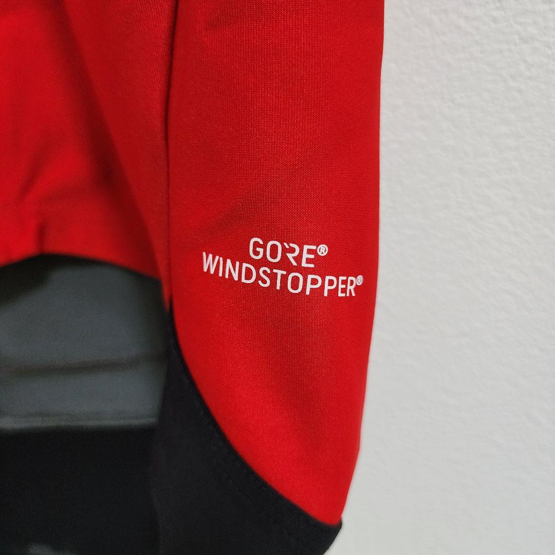 カステリ サイクルジャージ ゴアウインドストッパー ROSSOCORSA レッド