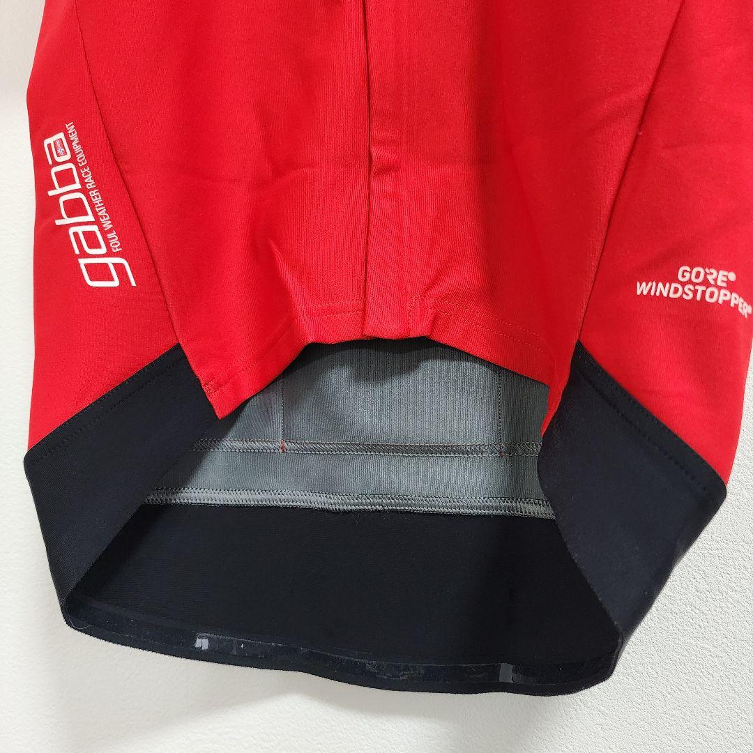 カステリ サイクルジャージ ゴアウインドストッパー ROSSOCORSA レッド