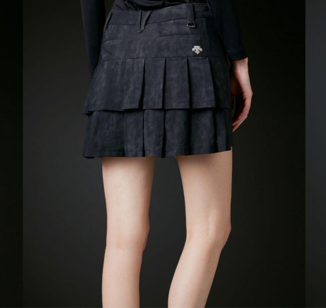 デサントリュクス　プリーツ　ジャケット　スカート　セットアップ　スワロフスキー