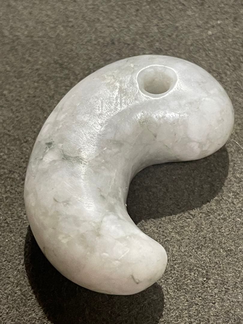 高品質　古墳期　糸魚川翡翠勾玉　結晶質　出土品　大型