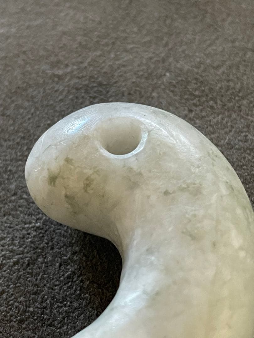 高品質　古墳期　糸魚川翡翠勾玉　結晶質　出土品　大型